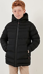 Lela 6492324 kapüşonlu Erkek Çocuk Şişme Mont