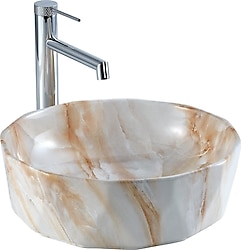 Lena E-2110M2 Tezgah Üstü Porselen Lavabo
