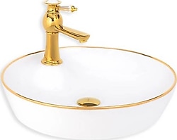 Lena E-4044A Tezgah Üstü Porselen Lavabo
