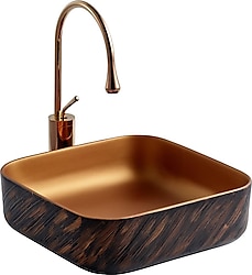 Lena E-4072X Tezgah Üstü Porselen Lavabo