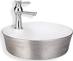 Lena E-5002G Tezgah Üstü Porselen Lavabo