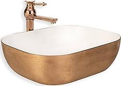Lena E-5003R Tezgah Üstü Porselen Lavabo