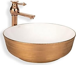 Lena E-5004R Tezgah Üstü Porselen Lavabo