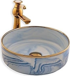 Lena E-7024 Tezgah Üstü Porselen Lavabo