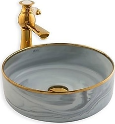 Lena E-7026 Tezgah Üstü Porselen Lavabo