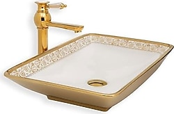 Lena E-8121 Tezgah Üstü Porselen Lavabo