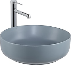 Lena E-W1201MM Tezgah Üstü Mat Mavi Lavabo