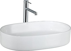 Lena E-W1202 Tezgah Üstü Parlak Beyaz Lavabo