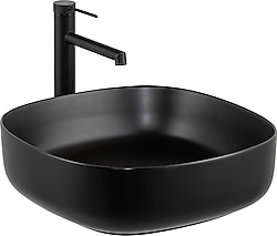 Lena E-W1203MS Tezgah Üstü Mat Siyah Lavabo