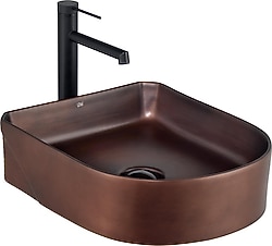 Lena EH-5110C Tezgah Üstü Mat Bronz Lavabo