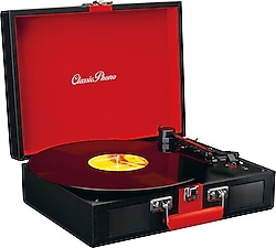 Lenco Classic Phono TT-110 Siyah Çantalı Retro Pikap