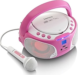Lenco SCD650PK Pembe Mikrofonlu Müzik Seti