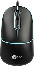 Lenovo Lecoo MS110 RGB Sessiz Ergonomik Optik Kablolu Mouse