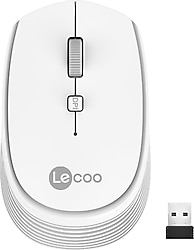Lenovo Lecoo WS202 Beyaz Ergonomik Optik Kablosuz Mouse