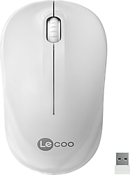 Lenovo Lecoo WS206 Beyaz Ergonomik Optik Kablosuz Mouse