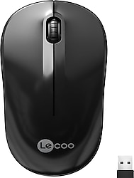 Lenovo Lecoo WS206 Siyah Ergonomik Optik Kablosuz Mouse