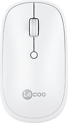 Lenovo Lecoo WS209 Beyaz Şarjlı Sessiz Ergonomik Optik Kablosuz Mouse