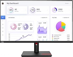 Lenovo ThinkVision T32p-30 63D2GAT1TK 31.5" 4 ms 4K Pivot IPS 60 Hz Monitör