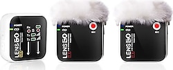 Lensgo 348C 1V2 2'li Beyaz Kablosuz Mikrofon Seti