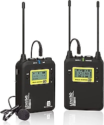 Lensgo LWM-328C Kablosuz Tekli Yaka Mikrofonu Seti