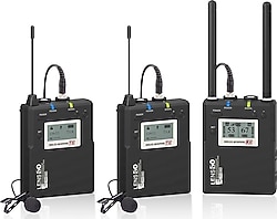 Lensgo LWM-338C Kablosuz İkili Yaka Mikrofonu Seti