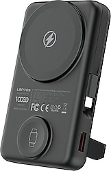 Lenyes PW1003D 10000 mAh Hızlı Şarj Kablosuz Powerbank