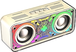 Lenyes S842 Bej Bluetooth Hoparlör