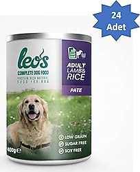 Leo's Ezme Kuzu Etli ve Pirinçli 400 gr 24'lü Yetişkin Konserve Köpek Maması