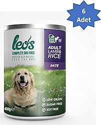 Leo's Ezme Kuzu Etli ve Pirinçli 400 gr 6'lı Yetişkin Konserve Köpek Maması