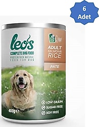 Leo's Ezme Somonlu ve Pirinçli 400 gr 6'lı Yetişkin Konserve Köpek Maması