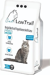 Less Trail Sabun Kokulu Kalın Tane Beyaz Bentonit 20 lt Kedi Kumu