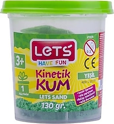 Lets Kinetik Kum 130 gr Plastik Kutu