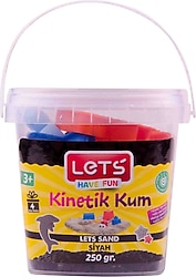 Lets Kinetik Kum 250 gr Siyah Plastik Kutu