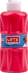 Lets 250 ml Akrilik Boya Kırmızı