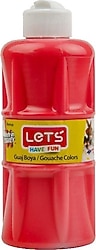 Lets 250 ml Guaj Boya Kırmızı