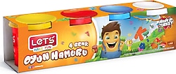 Lets 4 Renk 460 gr Oyun Hamuru L8440