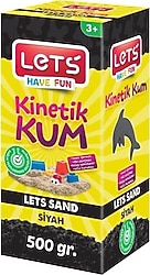Lets Kinetik Kum 500 gr Siyah Karton Kutu