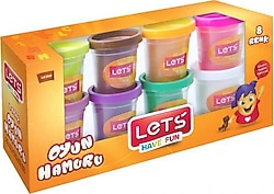 Lets 8 Renk 600 gr Oyun Hamuru L8358