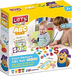 Lets ABC Oyun Hamuru Seti 4 Renk 224 gr L9005