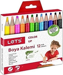 Lets L-4112 Yarım Boy 12'li Kuru Boya Seti
