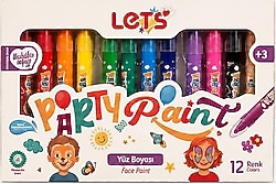 Lets Party Paint 12'li Yüz Boyası