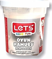 Lets Tek Renk 115 gr Beyaz Oyun Hamuru L8440