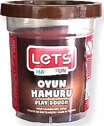 Lets Tek Renk 115 gr Kahverengi Oyun Hamuru L8440