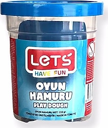 Lets Tek Renk 115 gr Mavi Oyun Hamuru L8440