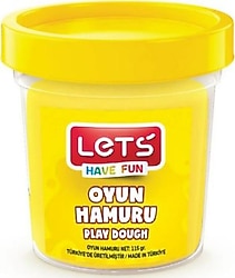 Lets Tek Renk 115 gr Sarı Oyun Hamuru L8440