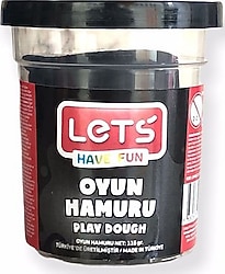 Lets Tek Renk 115 gr Siyah Oyun Hamuru L8440