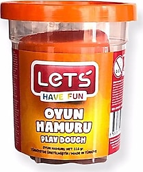 Lets Tek Renk 115 gr Turuncu Oyun Hamuru L8440
