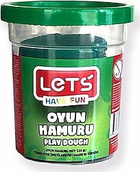 Lets Tek Renk 115 gr Yeşil Oyun Hamuru L8440