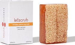 Let'scrub Doğal Ballı Sütlü 130 gr Kabak Lifli Sabun