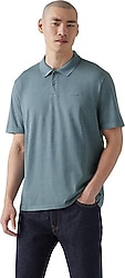 Levi's Authentic A6735-0024 Mavi Kısa Kollu Polo Yaka Erkek Tişört